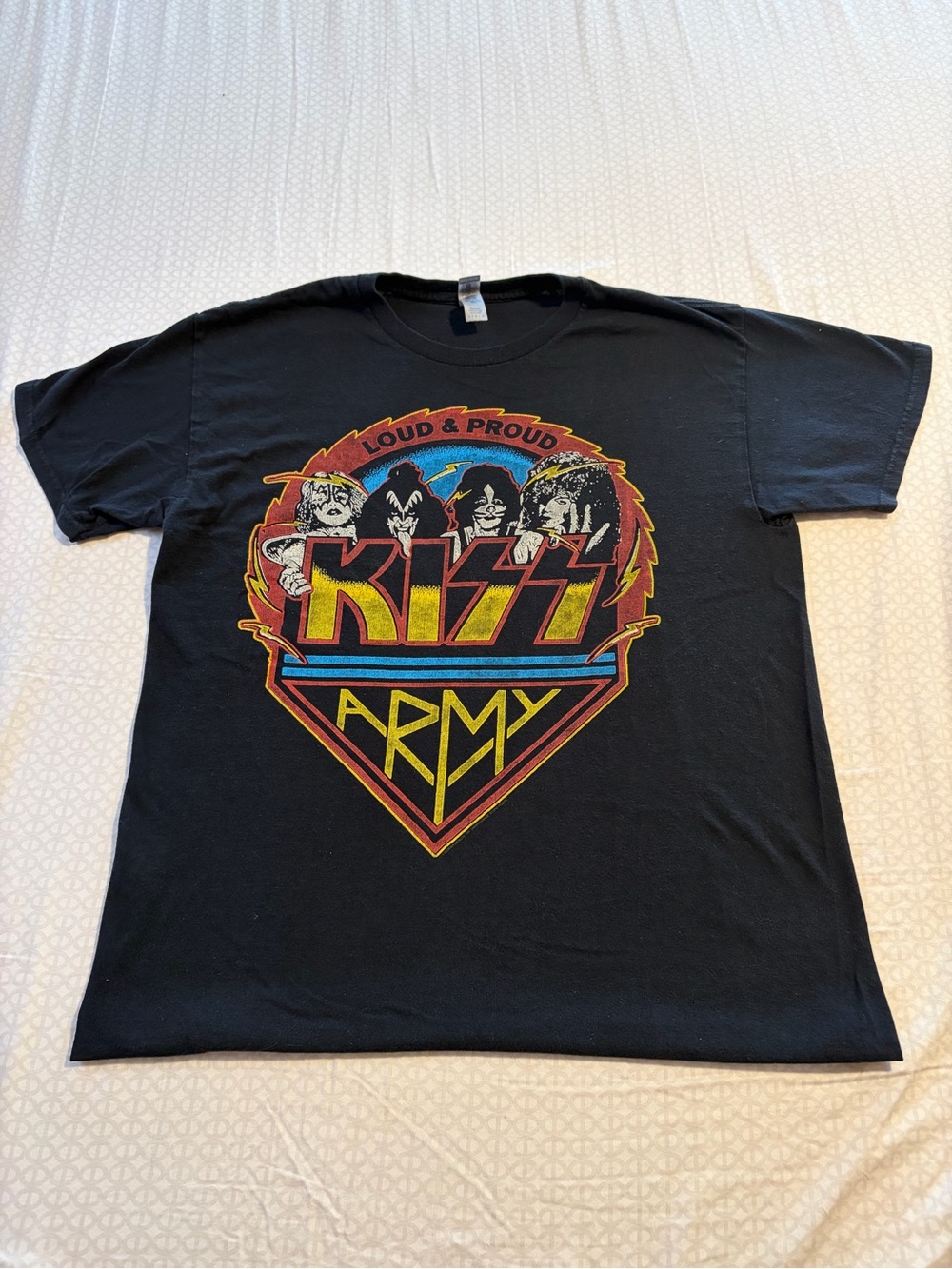 Black KISS Army Loud & Proud Graphic Tee